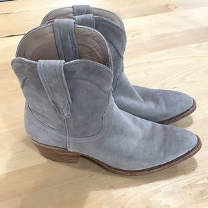 Women’s Grey Suede Tecovas Lucy Cowboy Boots